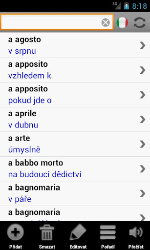 Italský slovník PCT+