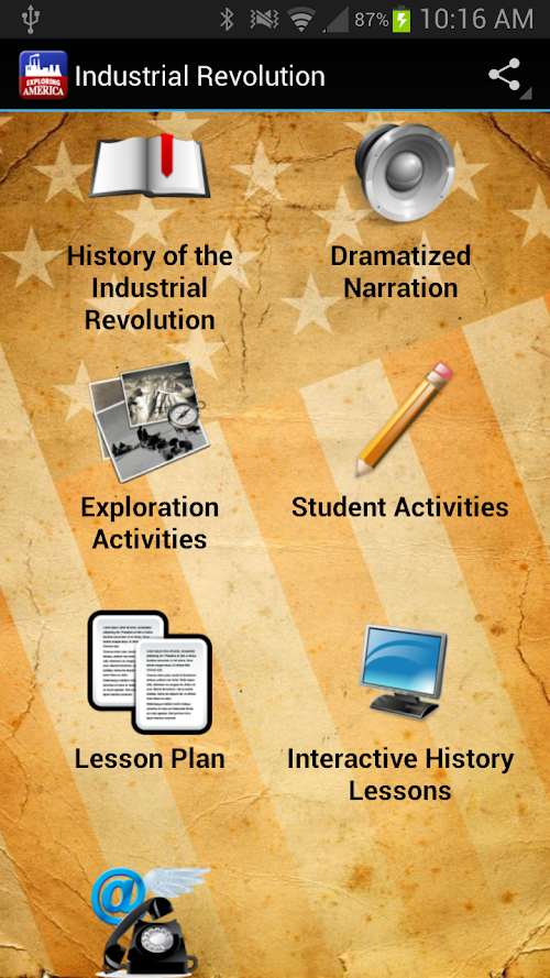 Android application Industrial Revolution screenshort