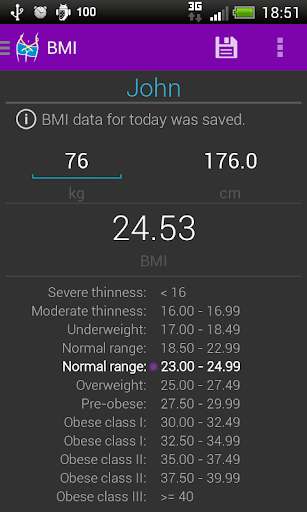 BMI calculator