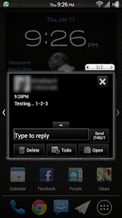 Free Leather White GoSMS Theme APK for PC