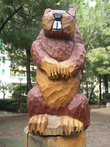 Squirrel Statue Monaco Garden