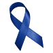 Blue Awareness Ribbon Clock