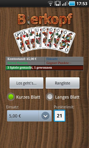 Bierkopf - Kartenspiel free