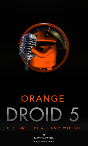 Poweramp Widget Orange Droid 5