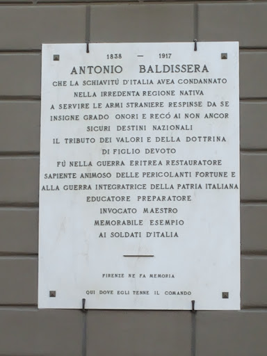 Firenze - Targa Ad Antonio Baldissera