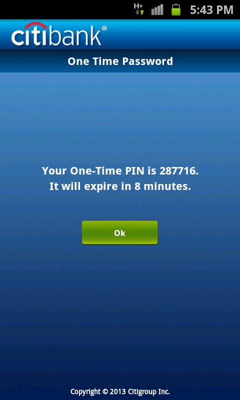 Citibank Australia - screenshot
