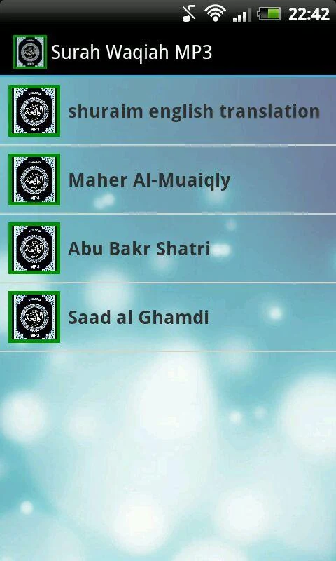 Surah Waqiah MP3 - Android Apps on Google Play
