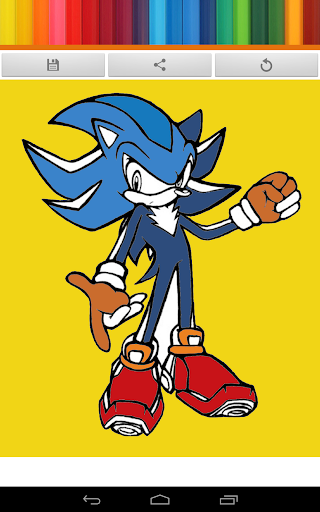 The Sonic Coloring Cartoon App
