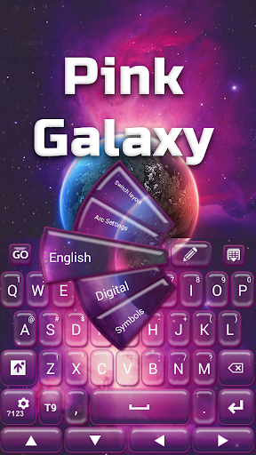 GO Keyboard Pink Galaxy