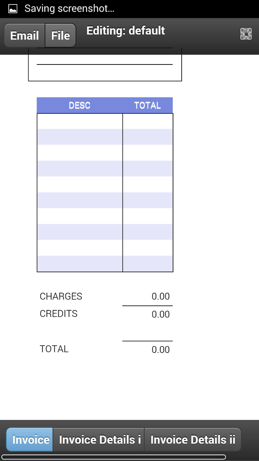 Medical Invoice Screen 2