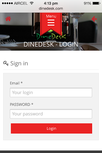 DineDesk Mobile