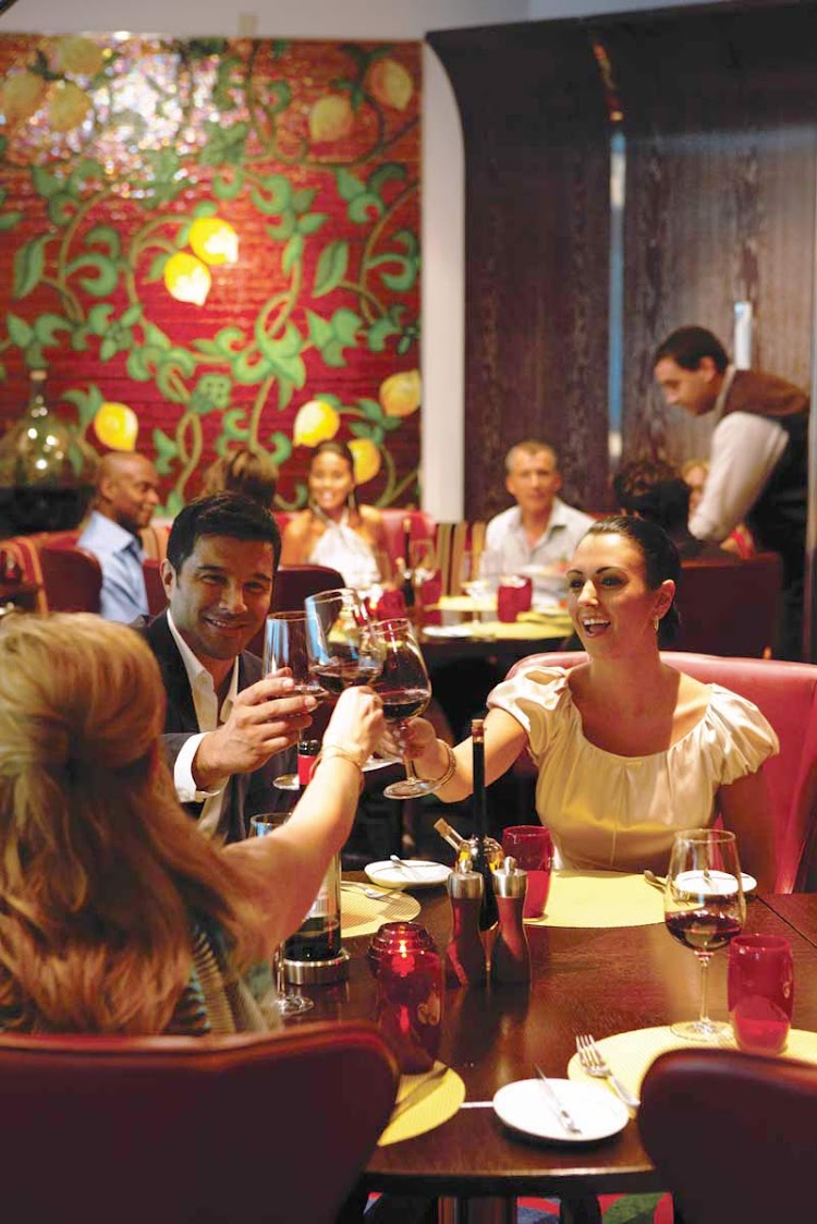 Cheers! Inside the Tuscan Grille on Celebrity Equinox, you'll have plenty of reasons to celebrate.