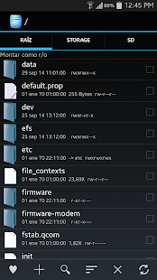 Captura de pantalla de la aplicacion Android Explorer
