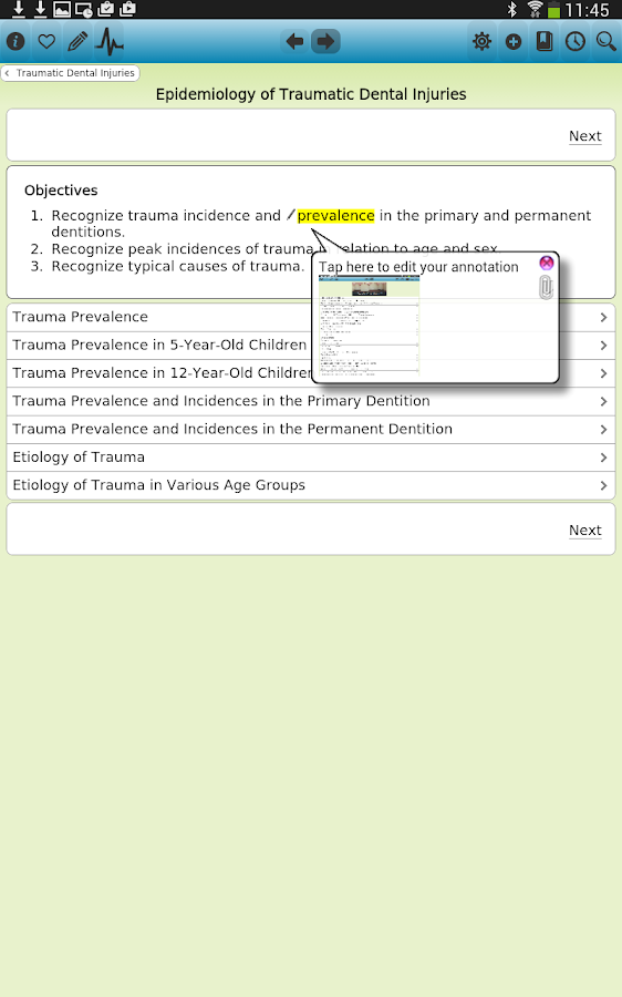 Traumatic Dental Injuries - screenshot