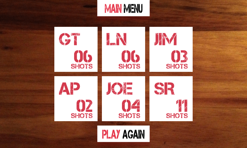 Shot Roulette Screen 2
