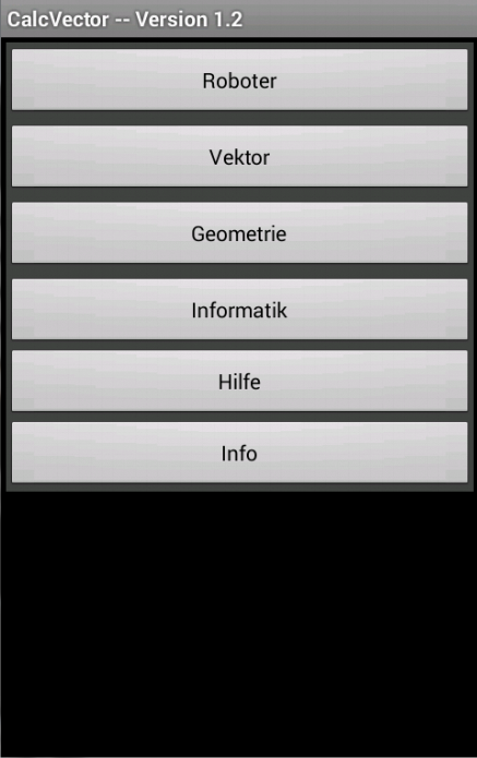 Android application CalcVector screenshort