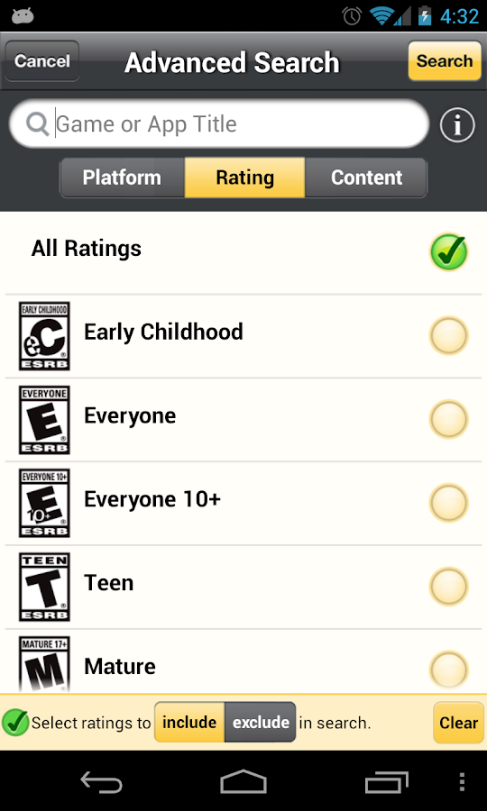 Game Ratings by ESRB Android Apps on Google Play