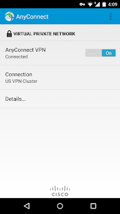 AnyConnect: miniatura de captura de pantalla