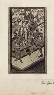 Fotoreproductie van een kunstwerk uit de kathedraal van Canterbury