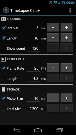 TimeLapse Calc+