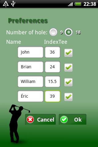 Golf Scorer