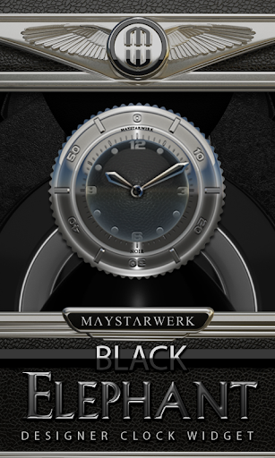 【免費個人化App】Clock Widget Black Elephant-APP點子