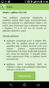 SOLUS – SMS výpis Screenshots 1