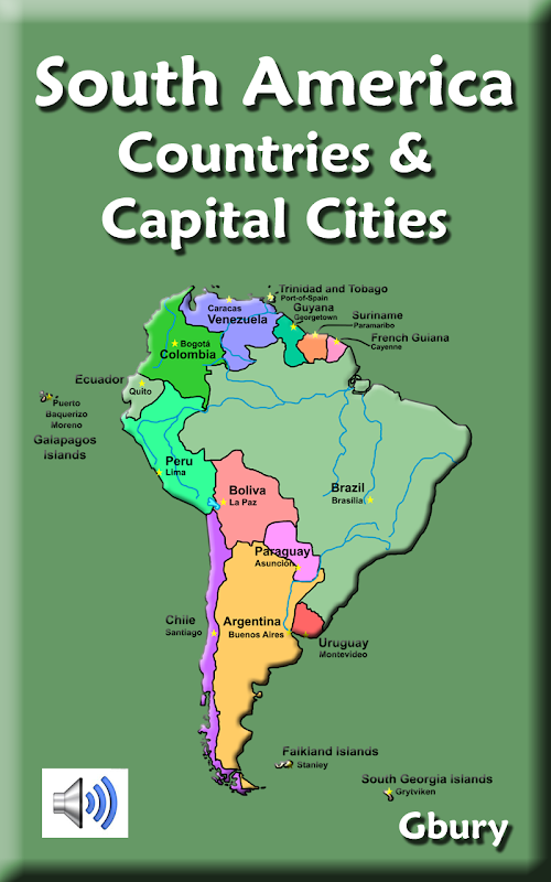Android application South America Countries screenshort