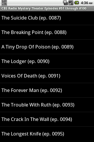 【免費音樂App】CBS Radio Mystery Theater V.02-APP點子