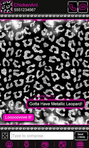 【免費個人化App】Metallic Leopard Theme GO SMS-APP點子