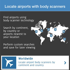 Airports with body scanners logo