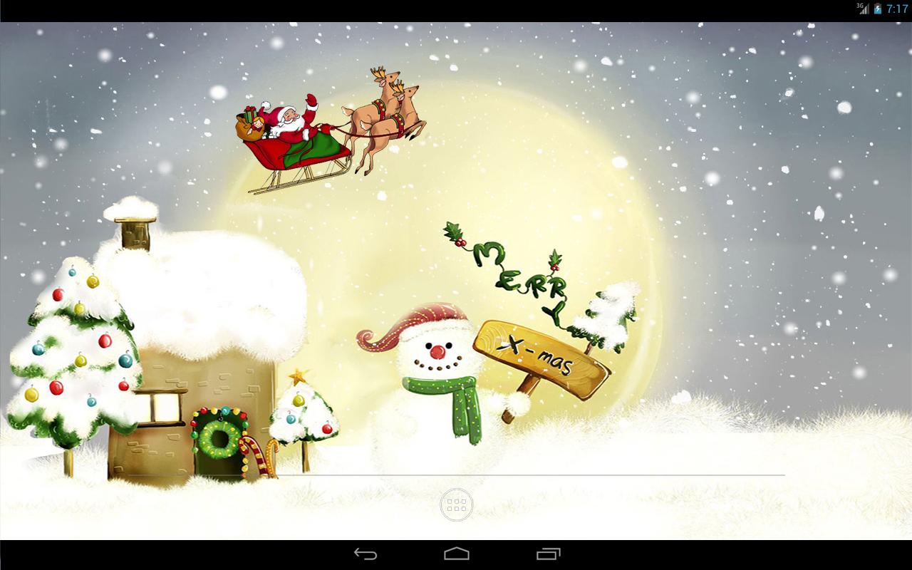 Christmas Snow Live Wallpaper Apl Android Di Google Play