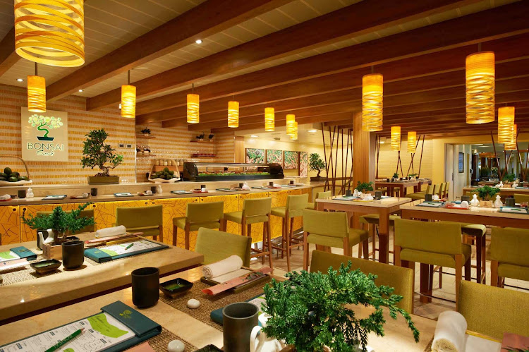 Crave sushi? Head to Bonsai Sushi aboard Carnival Breeze.