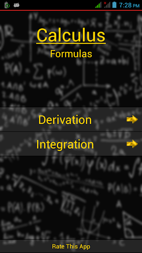 Calculus Formulas