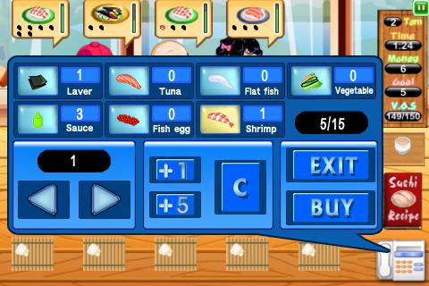 Sushi Dash Screen 2
