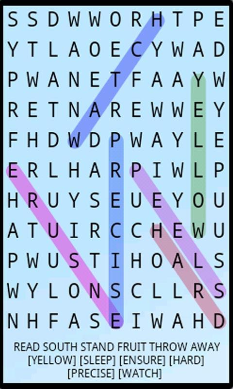 Word Search Screen 3
