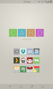 Cardstock icon theme - screenshot thumbnail