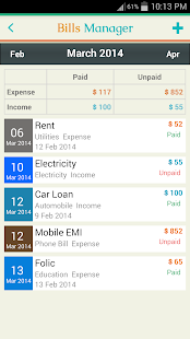 Free Download Bills Manager APK