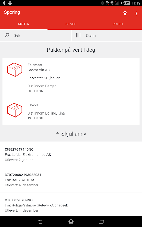 Posten Sporing – Android-apper på Google Play