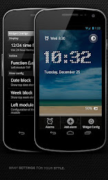 Alarm clock. widget. digital. poster 3