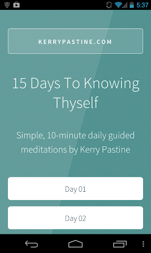 Know Thyself Meditations Free