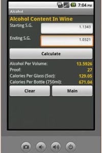 Vino Calculator screenshot 0