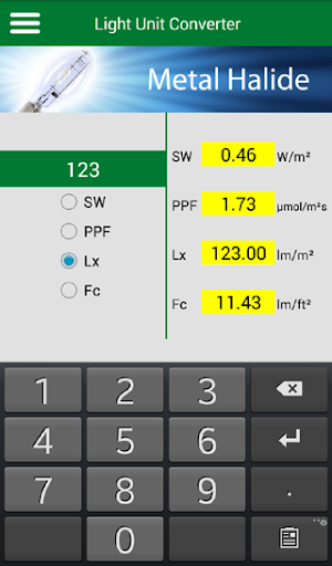 Light Unit Converter