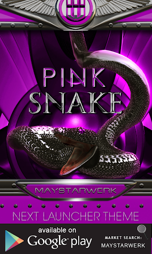 【免費生活App】pink snake clock widget-APP點子