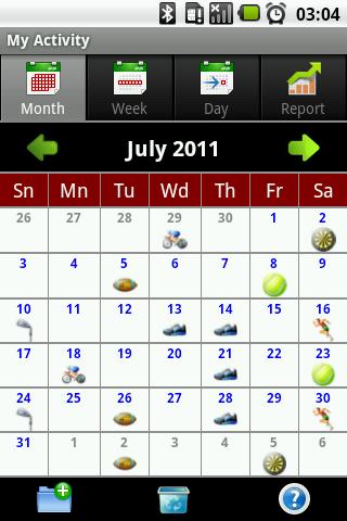 Android application My Activity screenshort