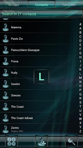 【免費個人化App】Dialer GlassAqua Metal theme-APP點子