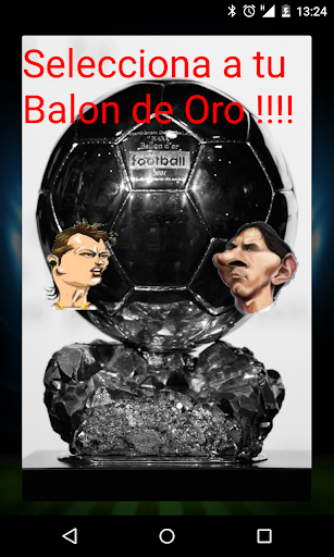 Gold ball messi crsitiano