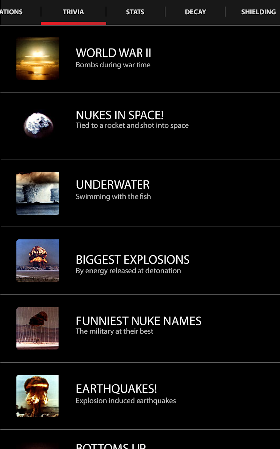    Nuclear USA Database- screenshot  