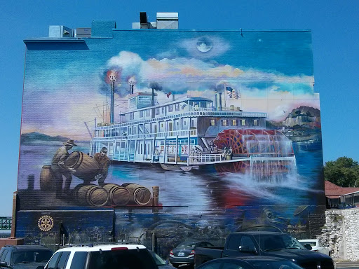 Giant Riverboat Mural