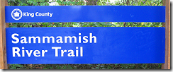 Sammamish River Trail sign